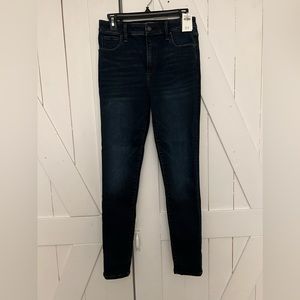 Abercrombie & Fitch 
Simone High Rise Super Skinny
Size 28-6R Color: Dark Blue